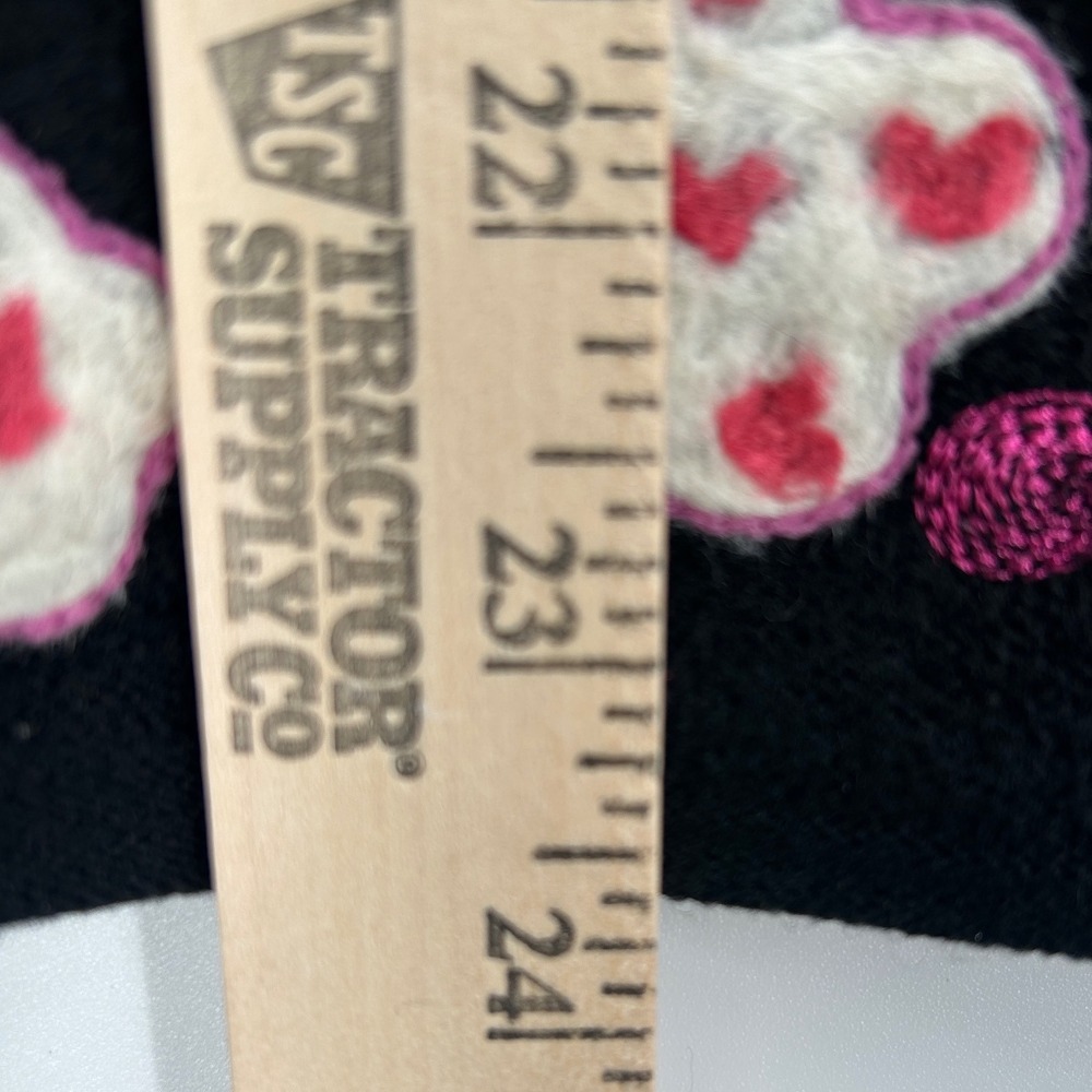 Northern Isles Wool Black Floral Embroidered Zip Up Cardigan Sweater Women Med - Picture 7 of 8
